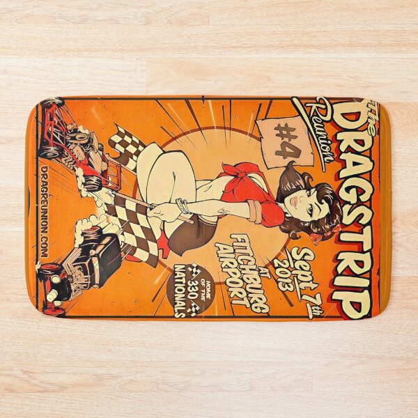 Item preview, Dragstrip Reunion – A Blast from the Past!  vintage style poster designed and sold by BobbyVonClutch.