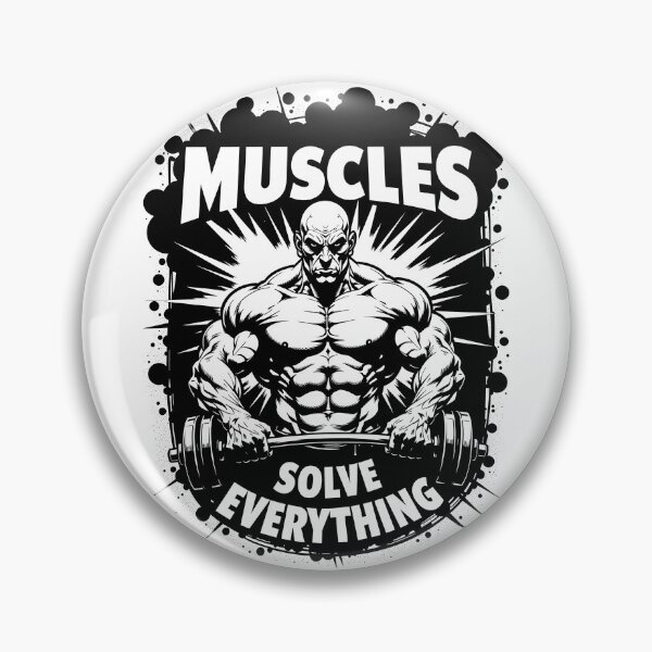 Item preview, MUSCLES SOLVE EVERYTHING designed and sold by FortuneWildCat.