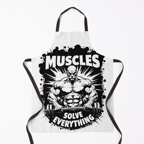 Item preview, MUSCLES SOLVE EVERYTHING designed and sold by FortuneWildCat.
