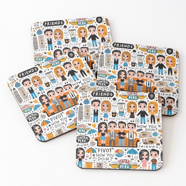 Item preview, Friends TV Show - Iconic Moments Doodle Art designed and sold by EllsLittleStore.