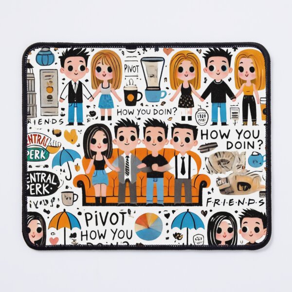 Item preview, Friends TV Show - Iconic Moments Doodle Art designed and sold by EllsLittleStore.