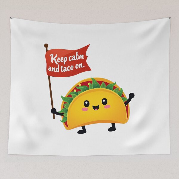 Item preview, Keep Calm and Taco On – Fun & Foodie designed and sold by zoughlal.