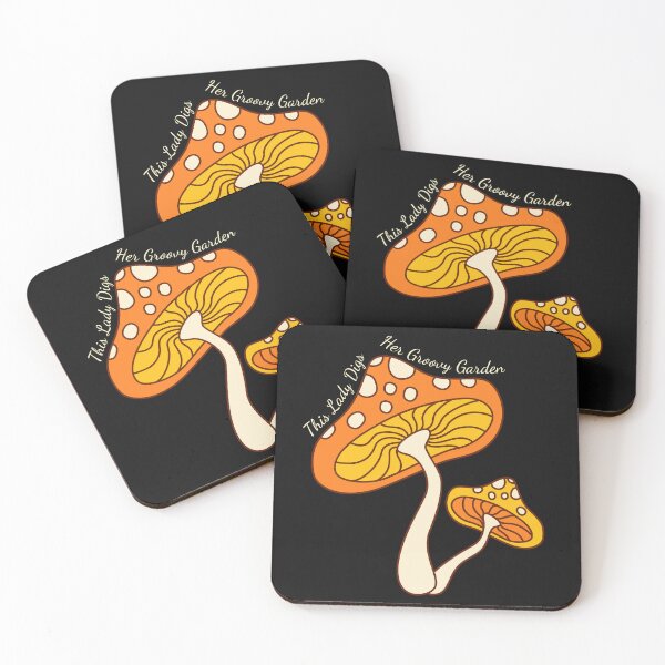 Item preview, Women's Mushroom Illustration Whimsical Retro Gardener  designed and sold by MTJ-Mushrooms.