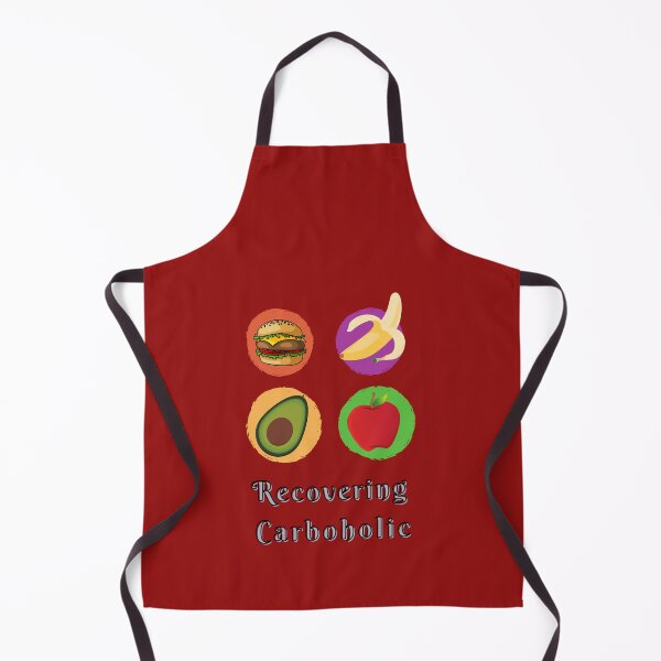 Item preview, Recovering Carboholic – Hamburger Banana Avocado Food Humor Art designed and sold by Zakrytos ★★★★★.