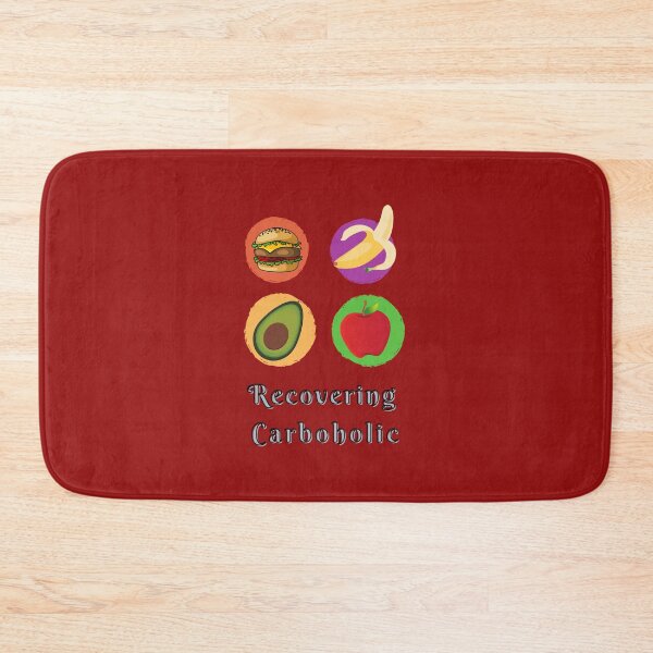 Item preview, Recovering Carboholic – Hamburger Banana Avocado Food Humor Art designed and sold by Zakrytos ★★★★★.
