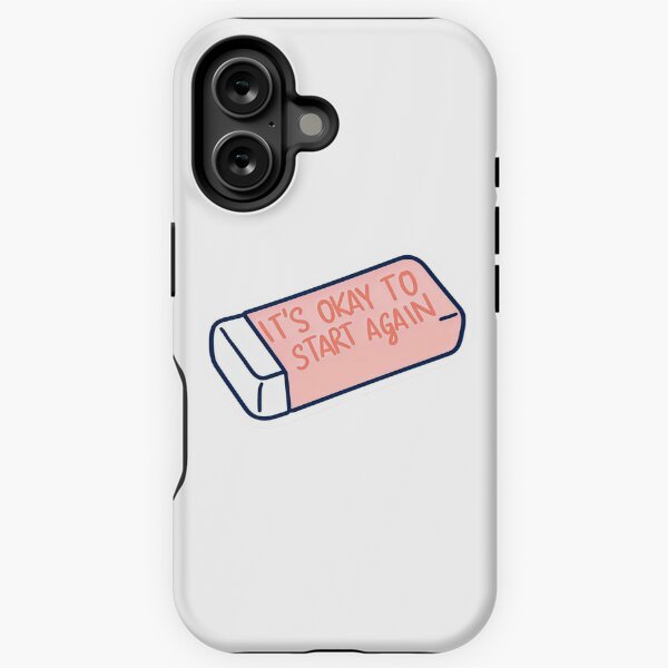 Item preview, It's Okay to Start Again Eraser designed and sold by bekahshenry.