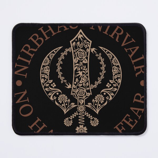 Item preview, Nirbhau Nirvair with flora Khanda designed and sold by mindikr.