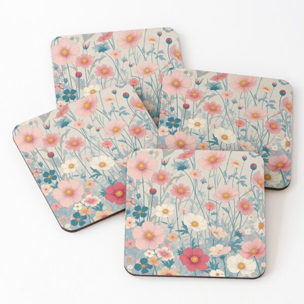 Item preview, Lowkey Pastel Colour Flowers Garden designed and sold by Bentenya.