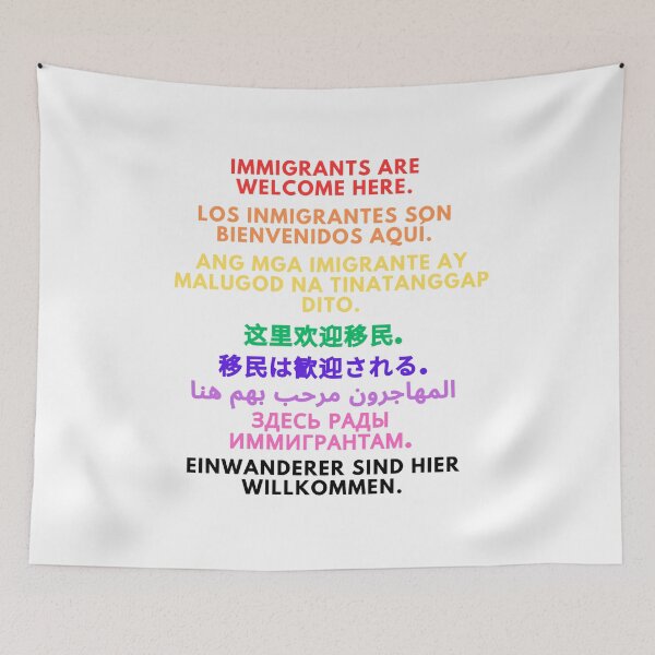 Item preview, immigrants are welcome here designed and sold by menheraaudino.