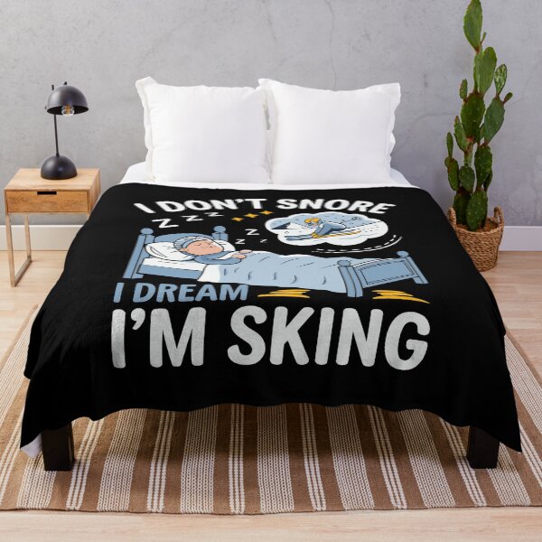 Item preview, I Don't Snore I Dream I'm Skiing | Funny Ski Lover designed and sold by tmerchtrends.
