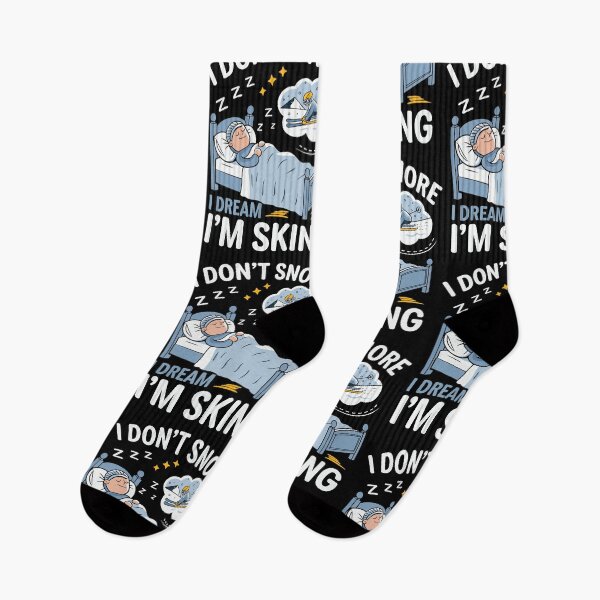 Item preview, I Don't Snore I Dream I'm Skiing | Funny Ski Lover designed and sold by tmerchtrends.
