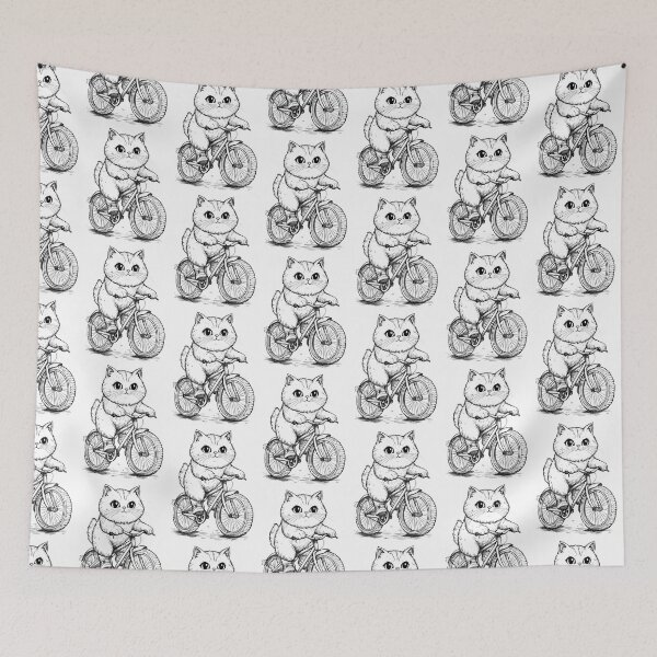 Item preview, Cats Universe: Kitty Cyclist designed and sold by TheLandsOfMagic.