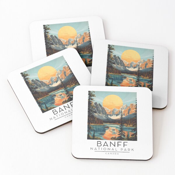 Item preview, A Vintage Travel Poster of Banff National Park - Canada  designed and sold by GoodOldVintage.