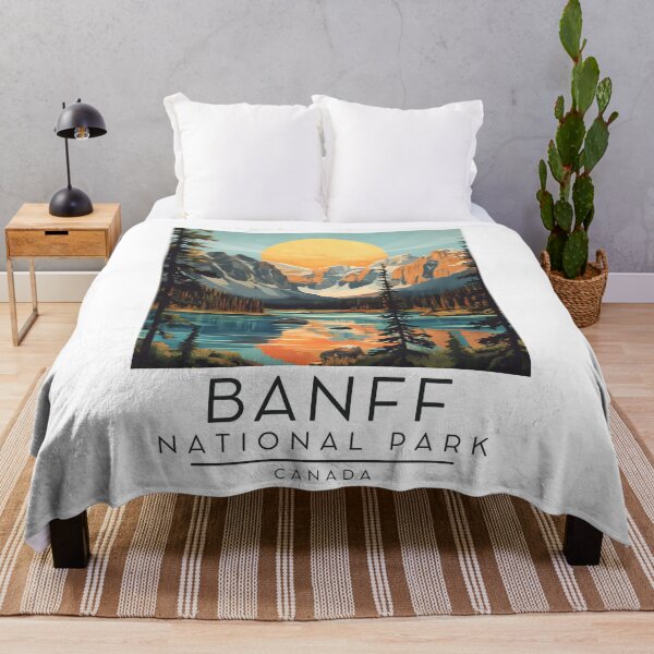 Item preview, A Vintage Travel Poster of Banff National Park - Canada designed and sold by GoodOldVintage.