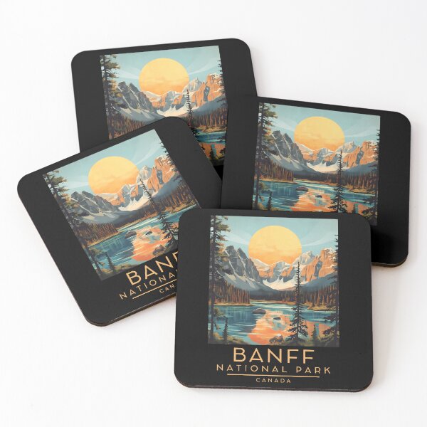 Item preview, A Vintage Travel Poster of Banff National Park - Canada  designed and sold by GoodOldVintage.