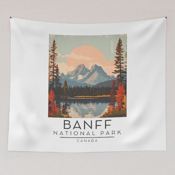 Item preview, A Vintage Travel Poster of Banff National Park - Canada  designed and sold by GoodOldVintage.