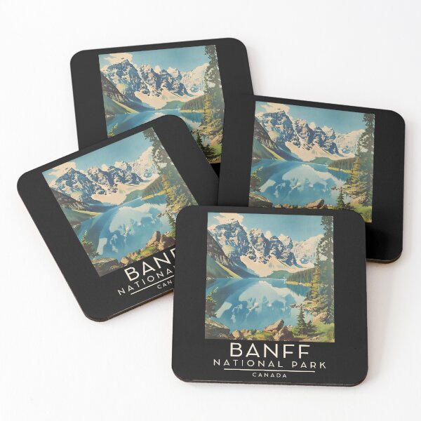 Item preview, A Vintage Travel Poster of Banff National Park - Canada  designed and sold by GoodOldVintage.