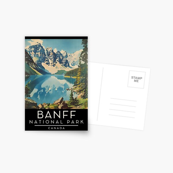 Item preview, A Vintage Travel Poster of Banff National Park - Canada  designed and sold by GoodOldVintage.