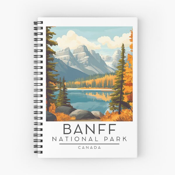 Item preview, Póster de viaje vintage del Parque Nacional Banff (Canadá) designed and sold by GoodOldVintage.