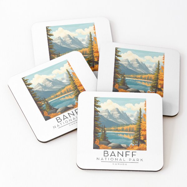Item preview, A Vintage Travel Poster of Banff National Park - Canada  designed and sold by GoodOldVintage.