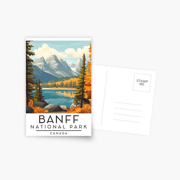 Item preview, A Vintage Travel Poster of Banff National Park - Canada  designed and sold by GoodOldVintage.