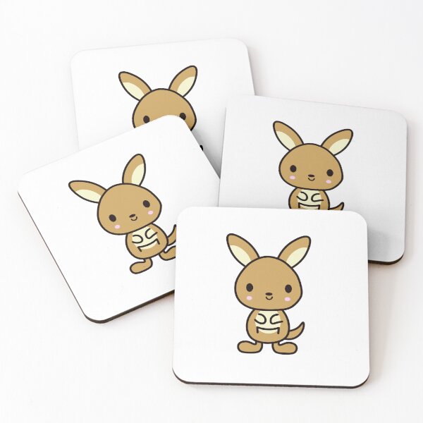 Item preview, Cute Kangaroo Design Kawaii Art designed and sold by mariekawaii.