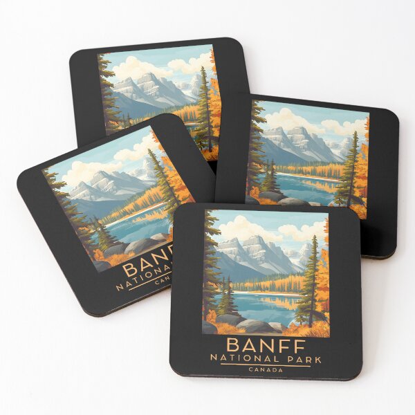 Item preview, A Vintage Travel Poster of Banff National Park - Canada  designed and sold by GoodOldVintage.