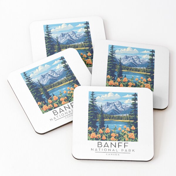 Item preview, A Vintage Travel Poster of Banff National Park - Canada  designed and sold by GoodOldVintage.