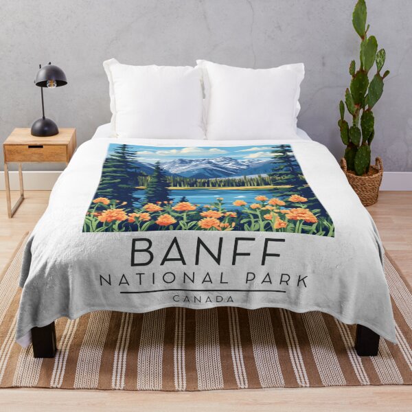 Item preview, A Vintage Travel Poster of Banff National Park - Canada  designed and sold by GoodOldVintage.