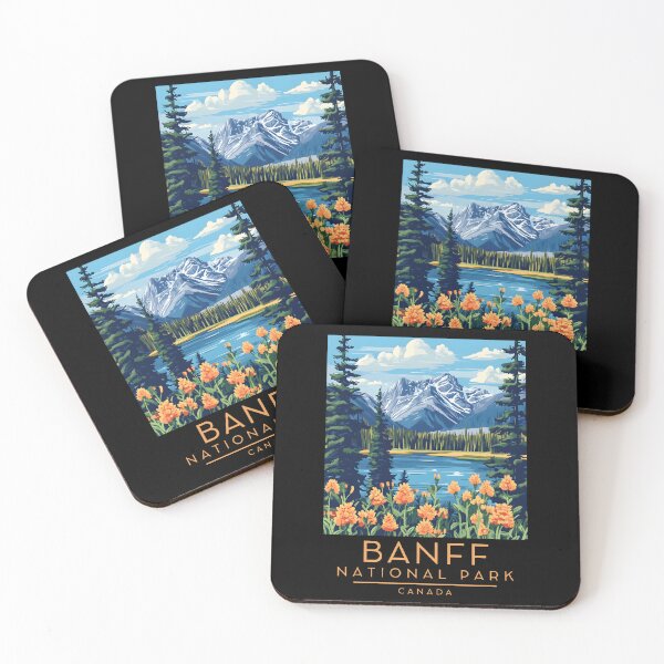 Item preview, A Vintage Travel Poster of Banff National Park - Canada  designed and sold by GoodOldVintage.
