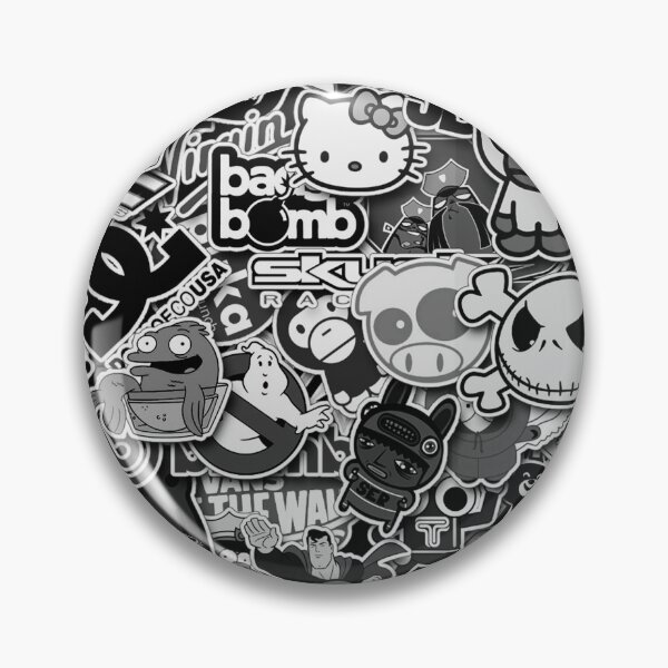 Item preview, Sticker Bomb Black & White 1 designed and sold by Cesar2K.