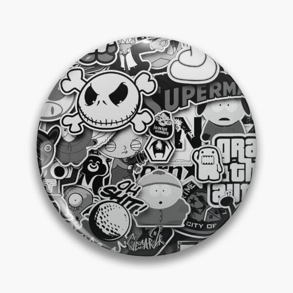 Artikelvorschau, Stickerbombe Schwarz-Weiß 2 entworfen und verkauft von Cesar2K.