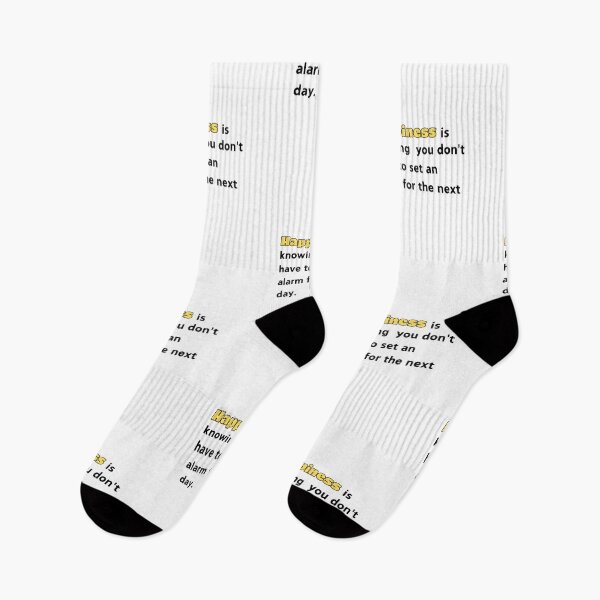 Item preview, Happiness Is Knowing You Don’t Have to Set an Alarm. designed and sold by RadiantRoost.