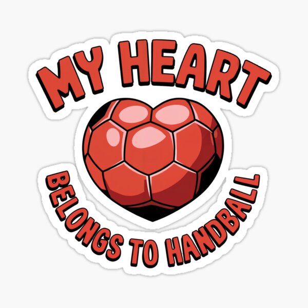 Item preview, my heart belongs to handball designed and sold by jkrphoto.