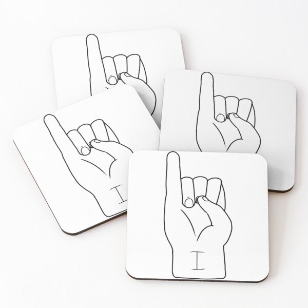Item preview, ASL letter I designed and sold by Artistkhg.