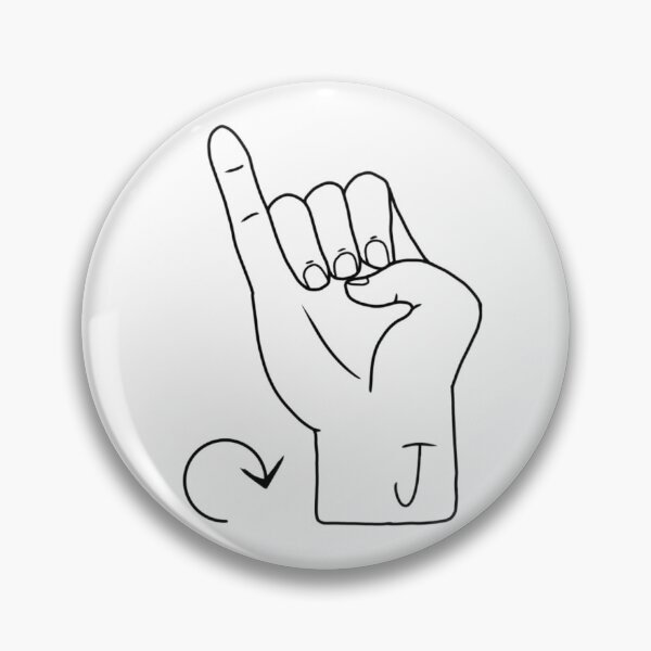 Item preview, ASL letter J designed and sold by Artistkhg.