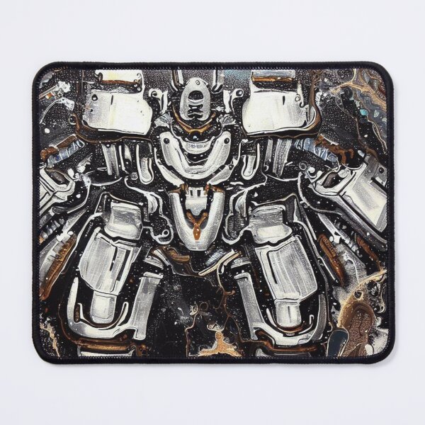 Item preview, Mech Robot Acrylic Pour Painting 08 designed and sold by Paws Of Aries.