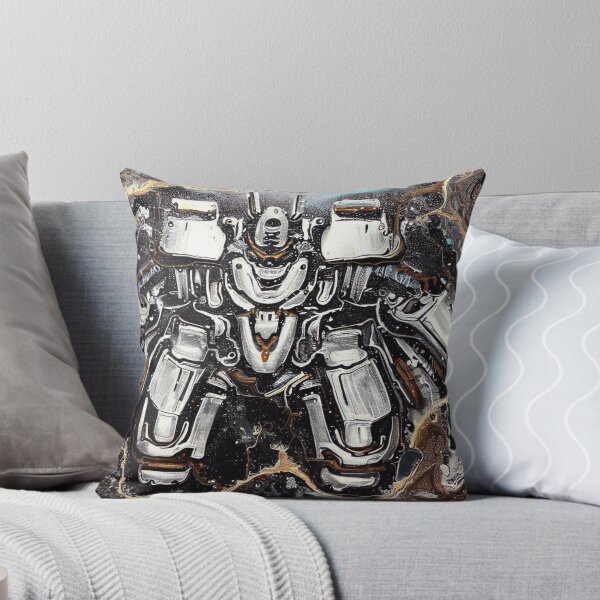 Artikelvorschau, Mech Roboter Acryl-Gießgemälde 08 entworfen und verkauft von Paws Of Aries.