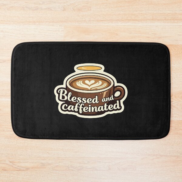 Item preview, Blessed and Caffeinated – Cheerful & Uplifting designed and sold by zoughlal.