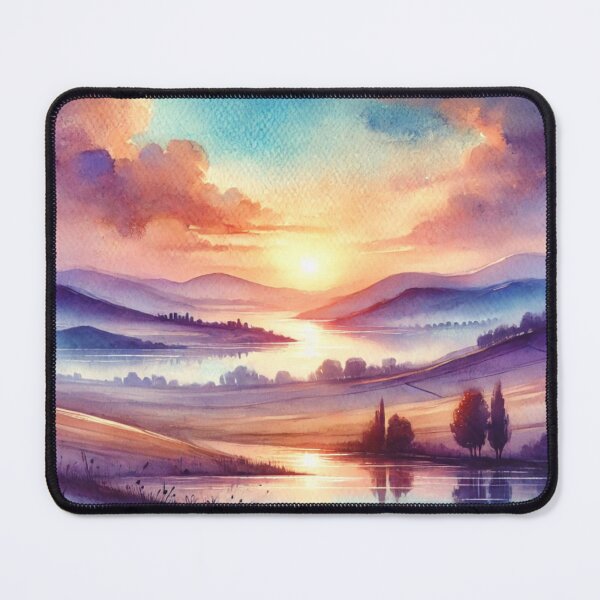 Item preview, Serene Horizons Dreamy Watercolor Landscape designed and sold by OandSDesigns23.