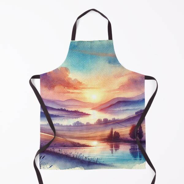 Item preview, Serene Horizons Dreamy Watercolor Landscape designed and sold by OandSDesigns23.