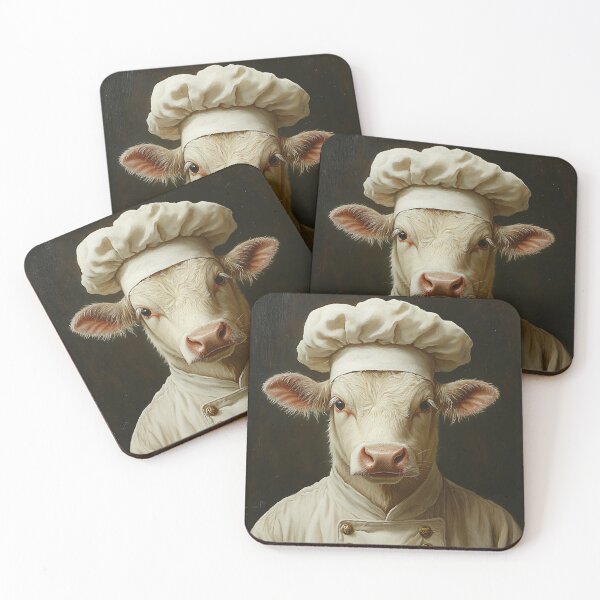 Item preview, Chef Cow - Animal Art designed and sold by Chrisjeffries24.