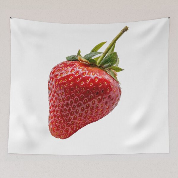 Item preview, Single isolated fresh strawberry  designed and sold by Graphics By Craig.