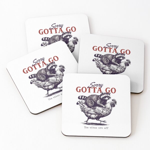 Item preview, Raccoon Riding a Chicken – Offbeat Vintage Aesthetic designed and sold by Colorful-Garden.