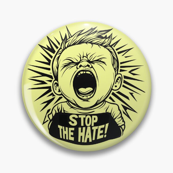 Item preview, "Stop The Hate" - Powerful Scream Design designed and sold by FocusedPatterns.