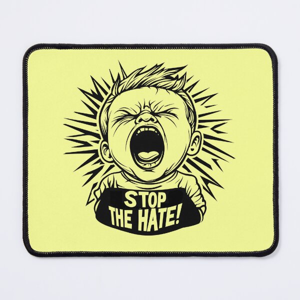 Item preview, "Stop The Hate" - Powerful Scream Design designed and sold by FocusedPatterns.