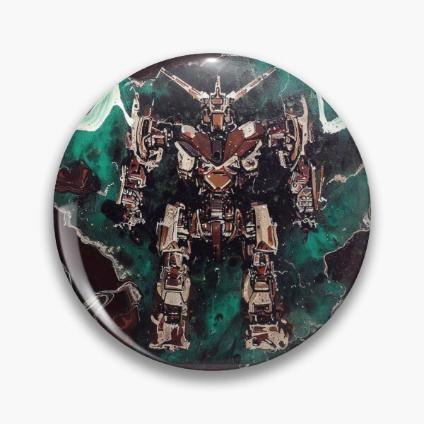 Item preview, Mech Robot Acrylic Pour Painting 010 designed and sold by Paws Of Aries.