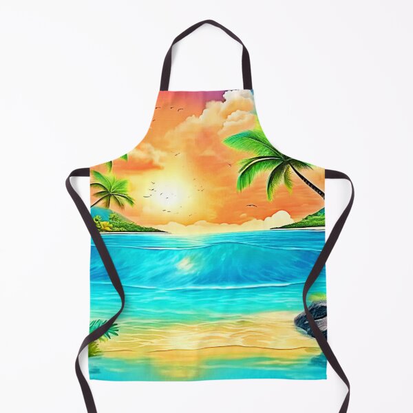 Item preview, Tropical Sunset Paradise Beach View designed and sold by Health And Fitness Posts e-Store.