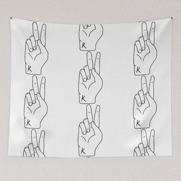 Item preview, ASL letter K designed and sold by Artistkhg.