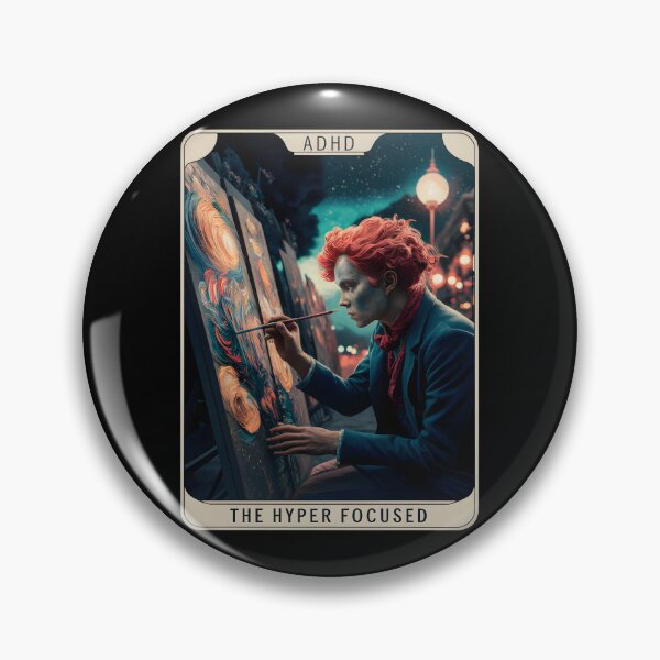 Item preview, "The Hyper Focused" Tarot Card | Surreal & Highly Detailed ADHD Focus Aesthetic designed and sold by MillennialVibe.